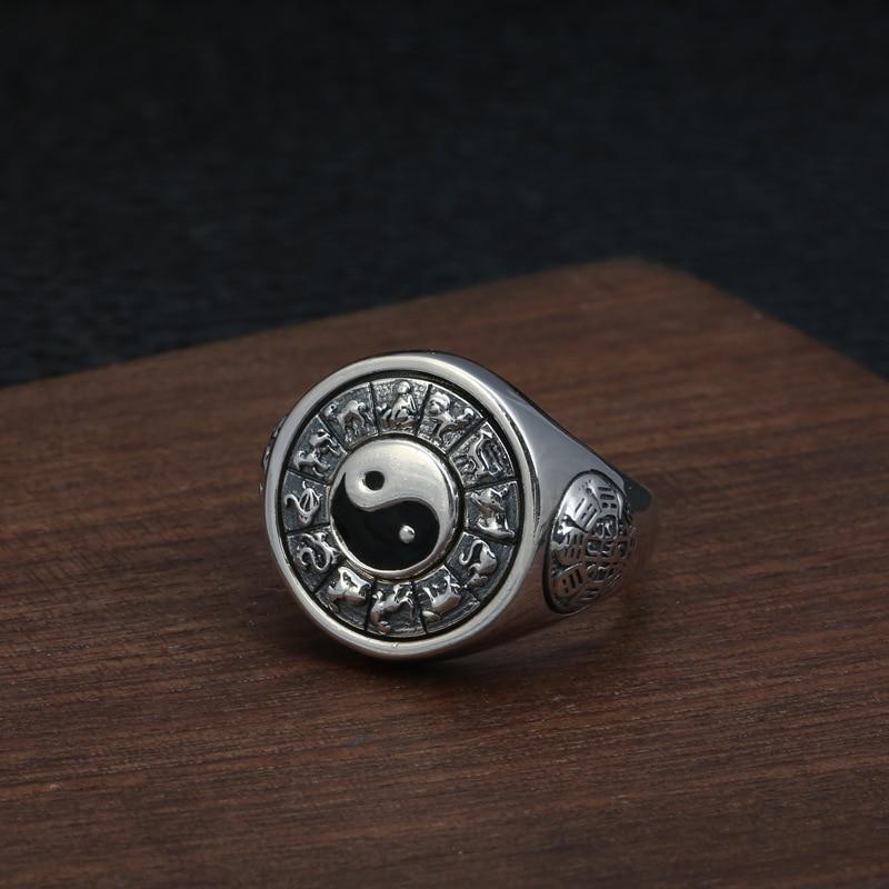 silver Zodiac Ring