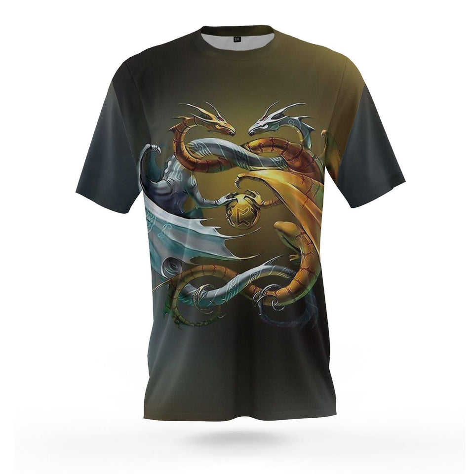 yin yang t shirt dragon