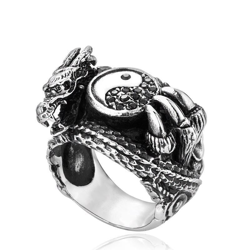 yin yang ring dragon