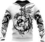 yin yang dragon hoodie
