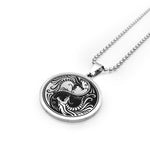 yin and yang dragon necklace