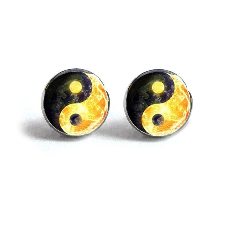 Earth Stud Earrings