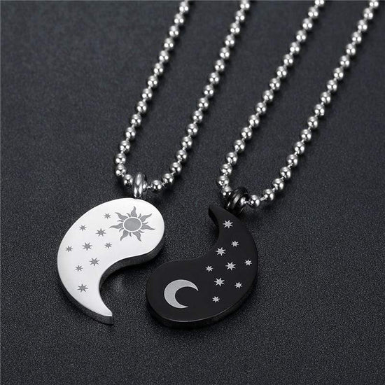 sun and moon pendant necklace