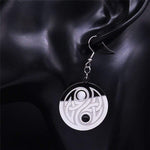 irish shop trinity knot drop earrings