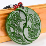 jade dragon and phoenix necklace