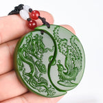 jade dragon pendant necklace