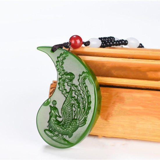 green jade dragon necklace