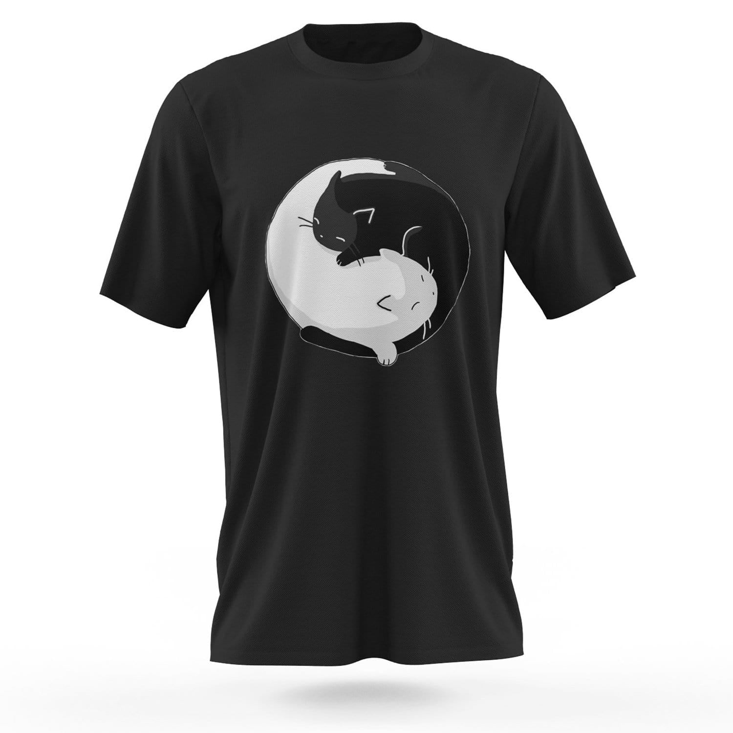 yin yang cat t shirt