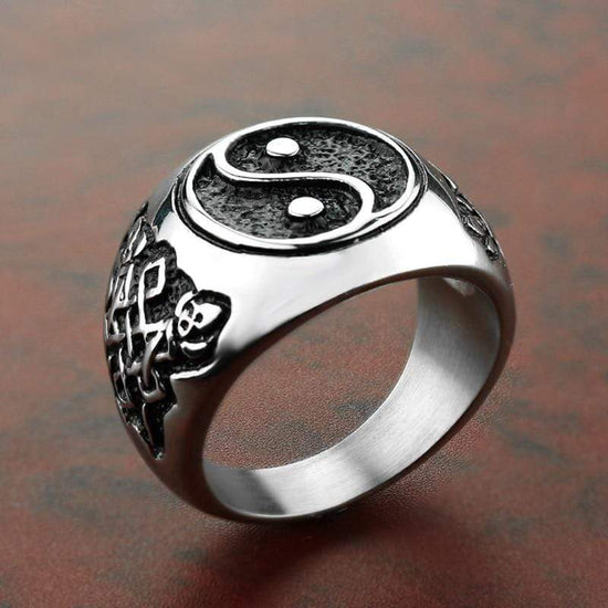 yin yang steel ring