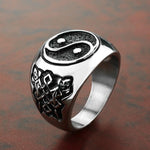 yin yang signet ring