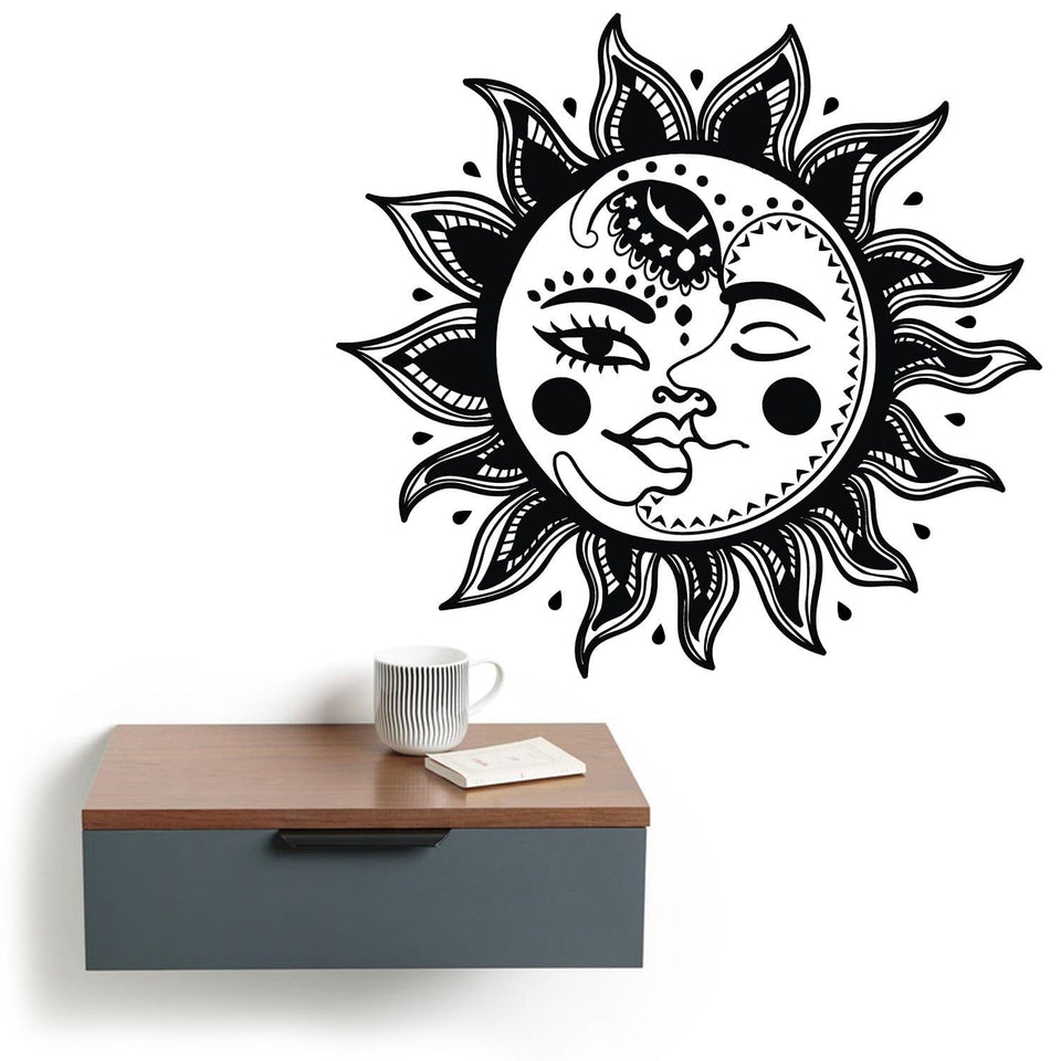 Mexican Sun and Moon Wall Art