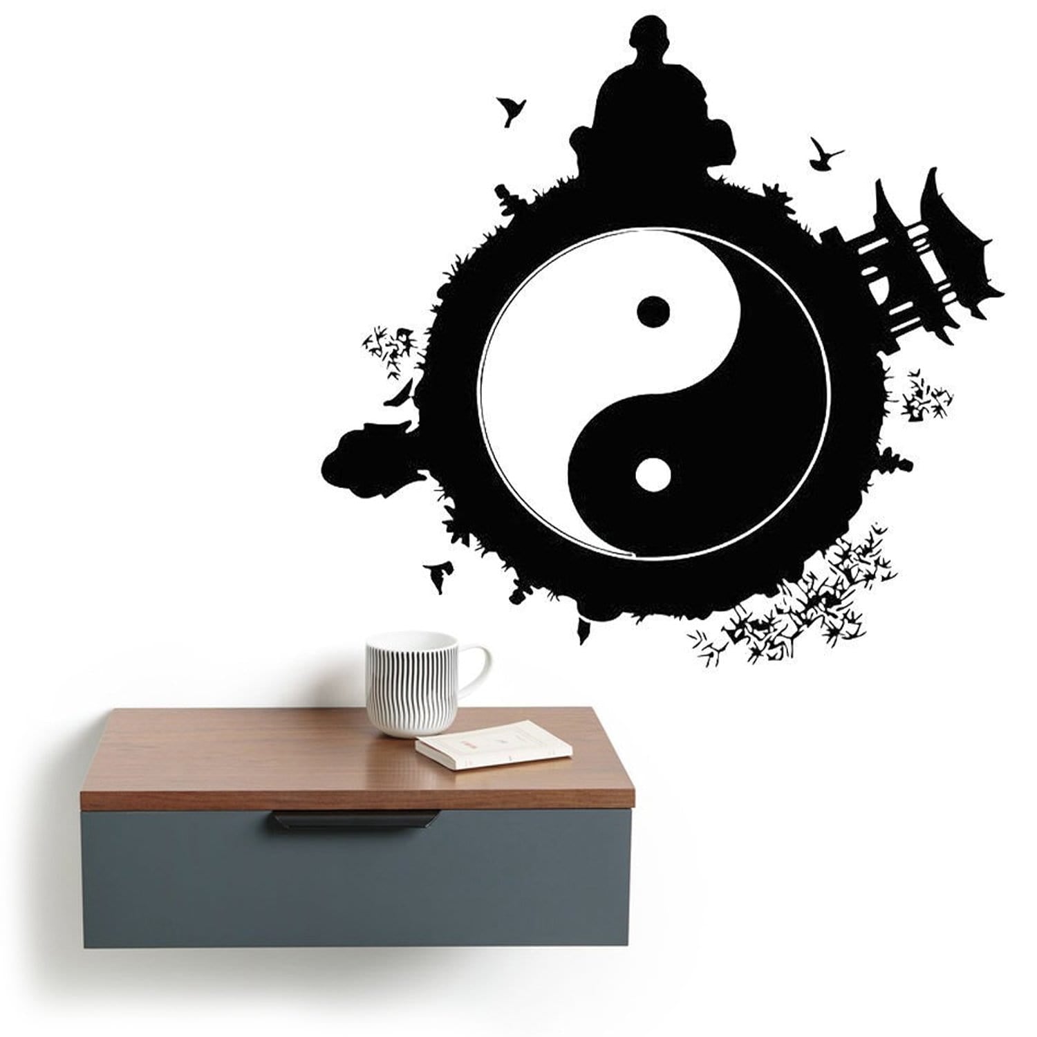 Quadro Buddha con Yin e Yang