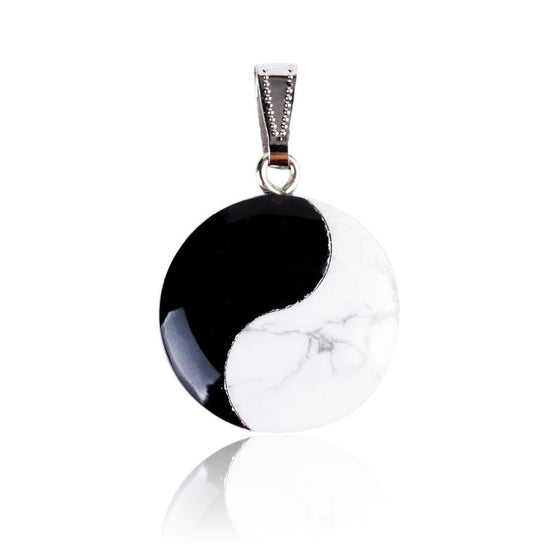 Obsidian Yin Yang Charm