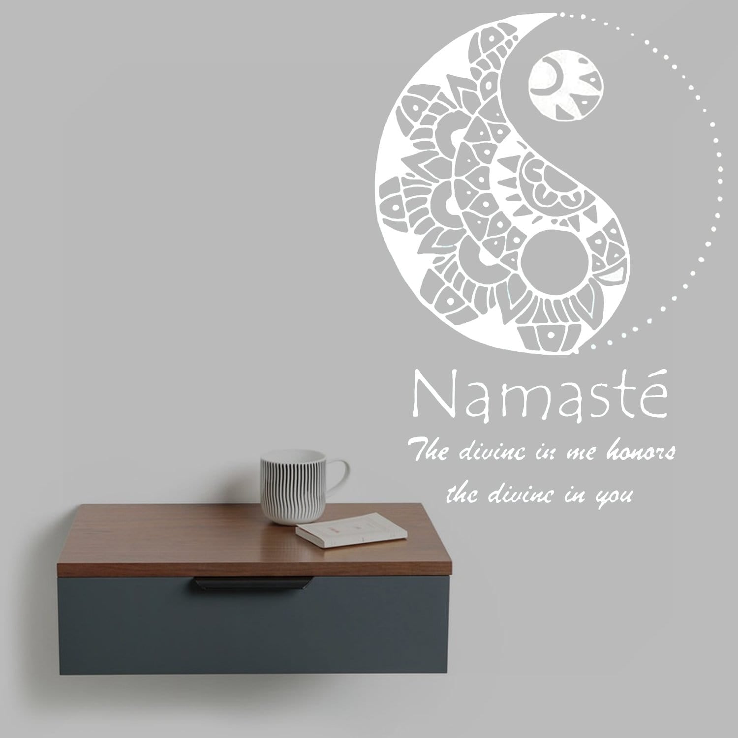 peace and namaste wall art