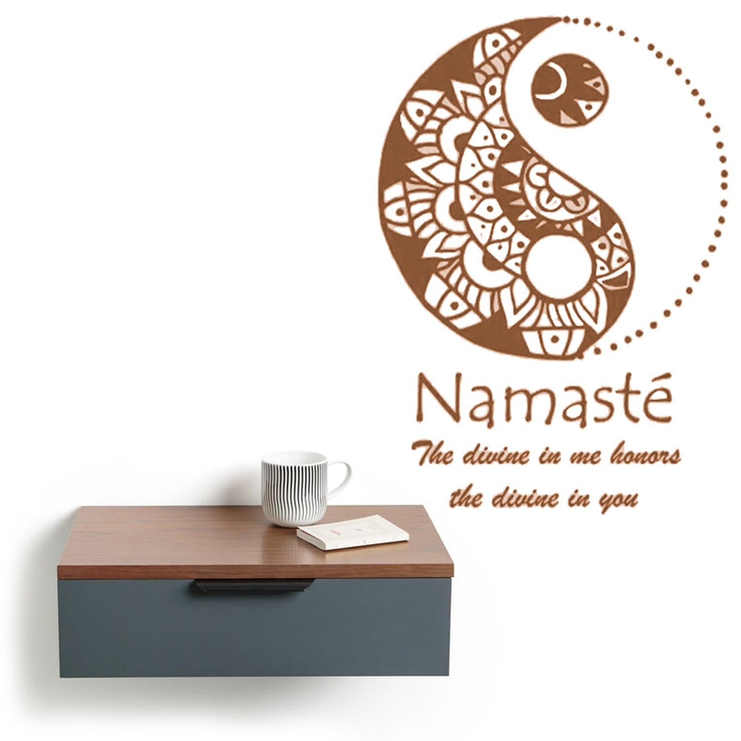 namaste hands wall art