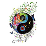 colorful yin yang tattoos