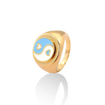 yin and yang signet ring