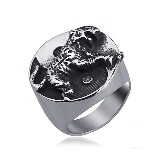 Stainless Steel Tiger Ring