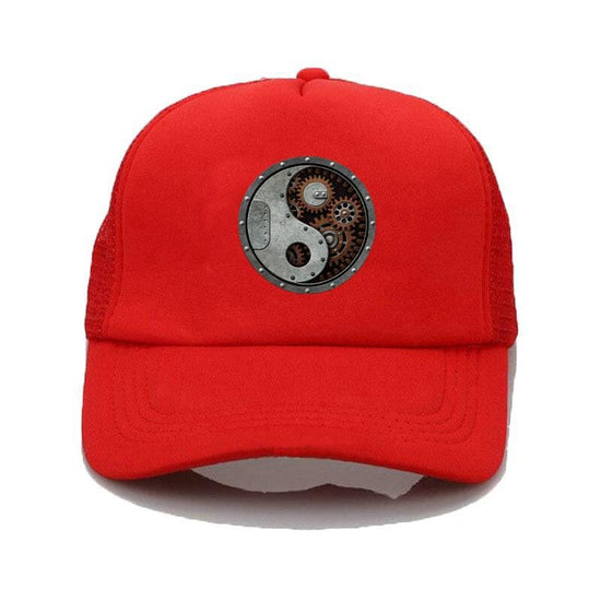 red steampunk top hat