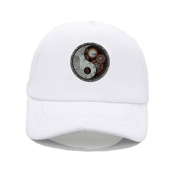 steampunk hat white