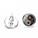 steampunk gear earrings