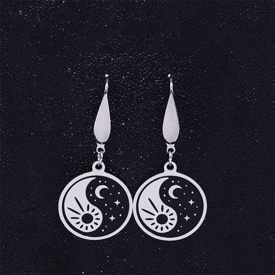 sun and moon earrings dangle