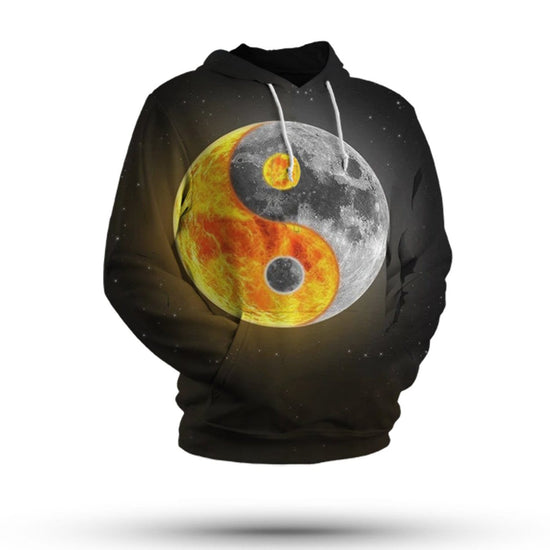 yin yang hoodie Sun and Moon