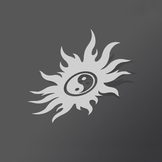 yin yang sun sticker