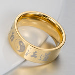 gold yin yang ring