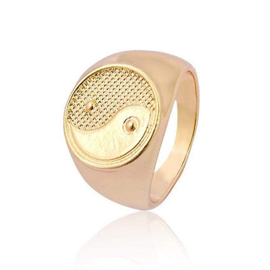 gold chinese symbol ring