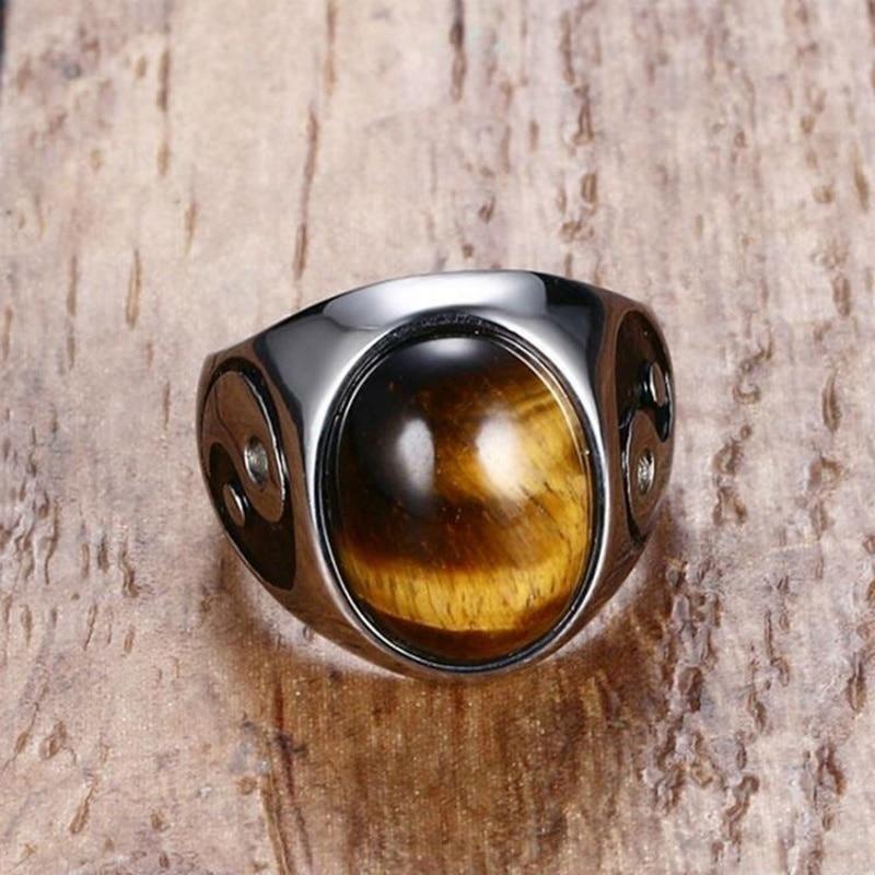 tiger eye stone ring