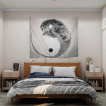 yin yang circle towel