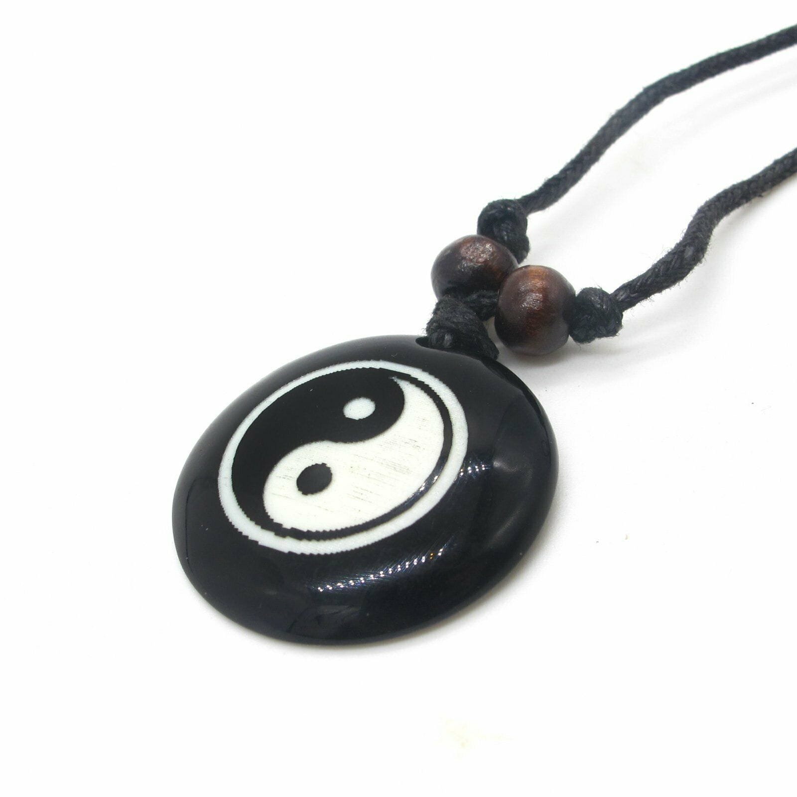 yin yang charm necklace