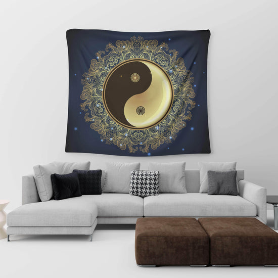 Trippy Yin Yang Tapestry