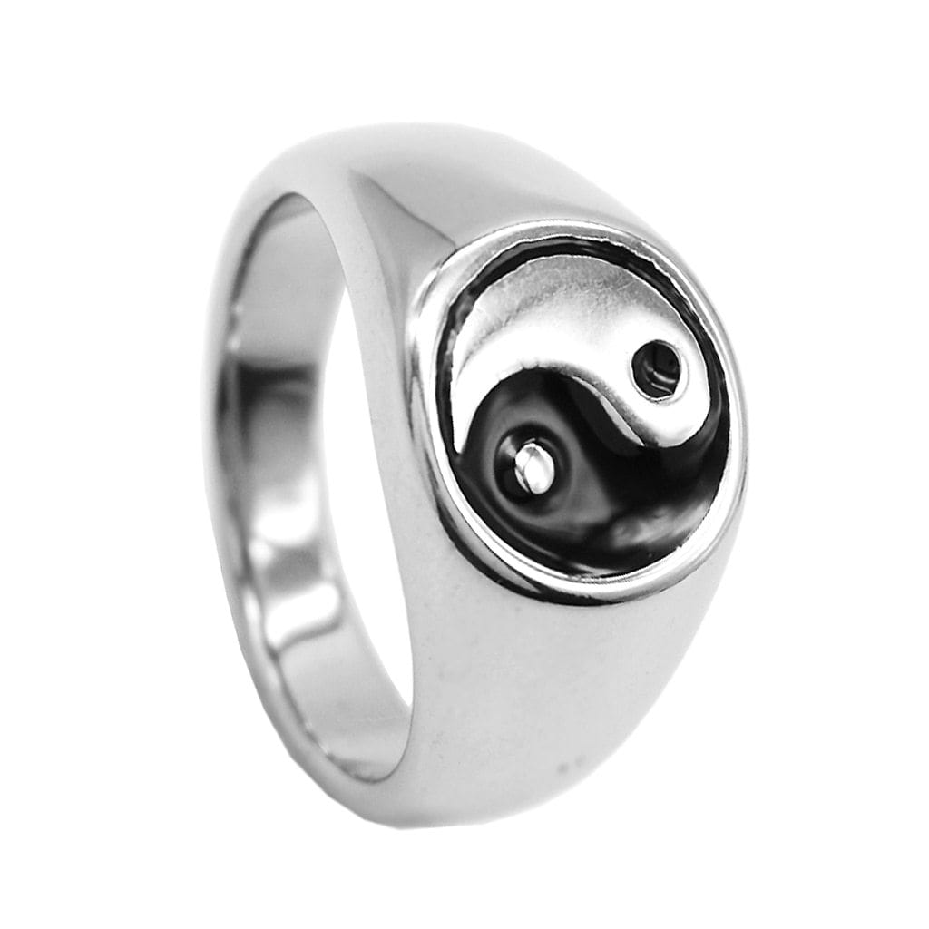 yin yang signet ring