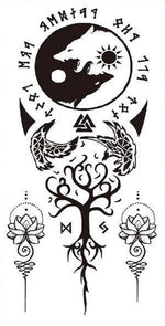 viking wolf tattoo