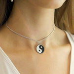 women yin yang necklace