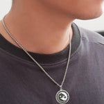 wolf yin and yang necklace