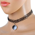 yin yang choker necklace