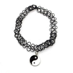 yin and yang choker necklace