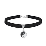 Yin and Yang Choker Necklace