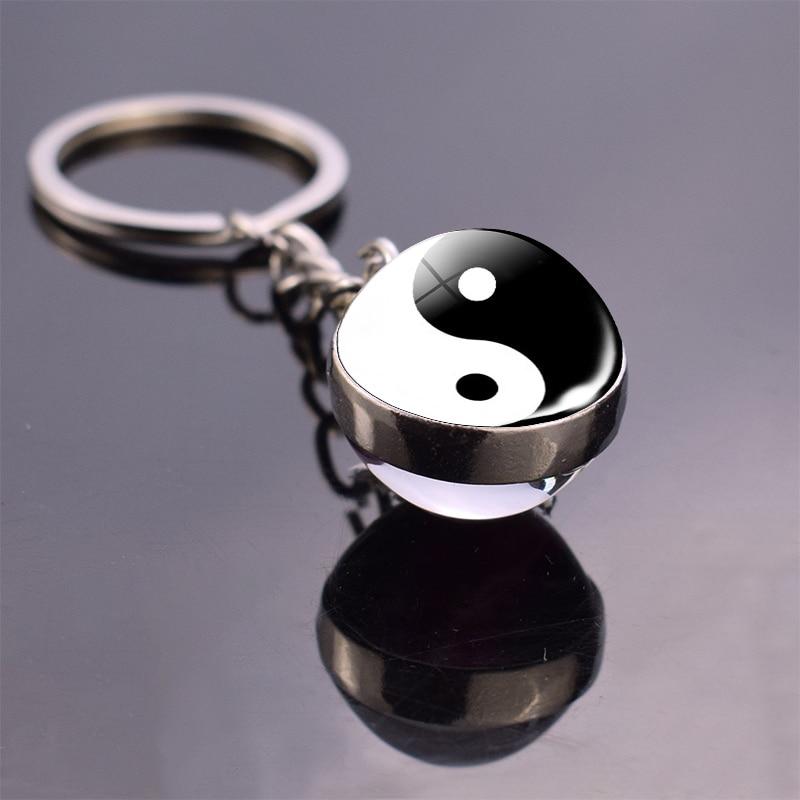 	 yin and yang keychain