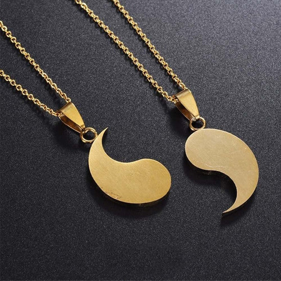 gold yin yang necklace