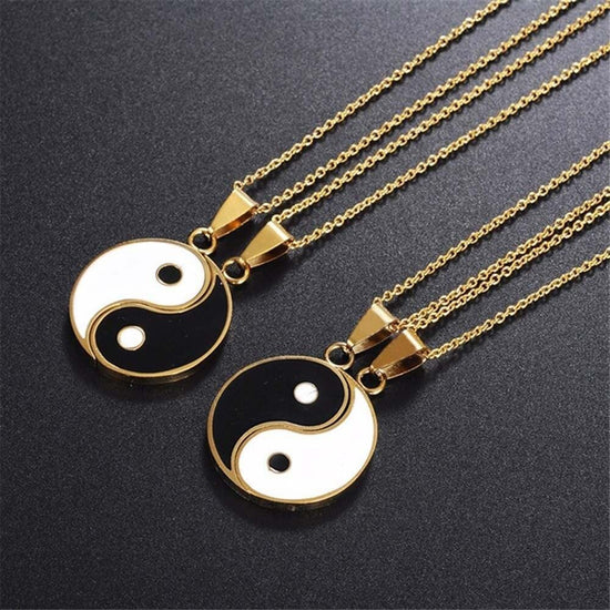 yin yang couple necklace