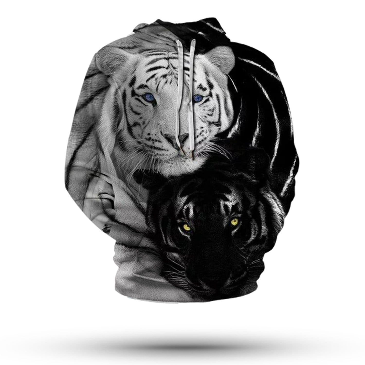 Yin Yang 3D Tiger Hoodie | Yin Yang Paradise