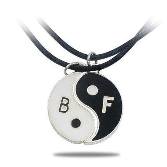 yin yang best friend necklace