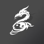 Yin Yang Dragon Sticker