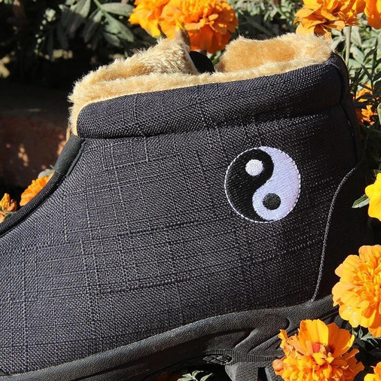 yin yang & mandala boots