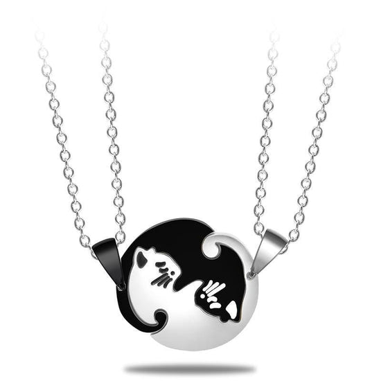 yin yang friendship necklace
