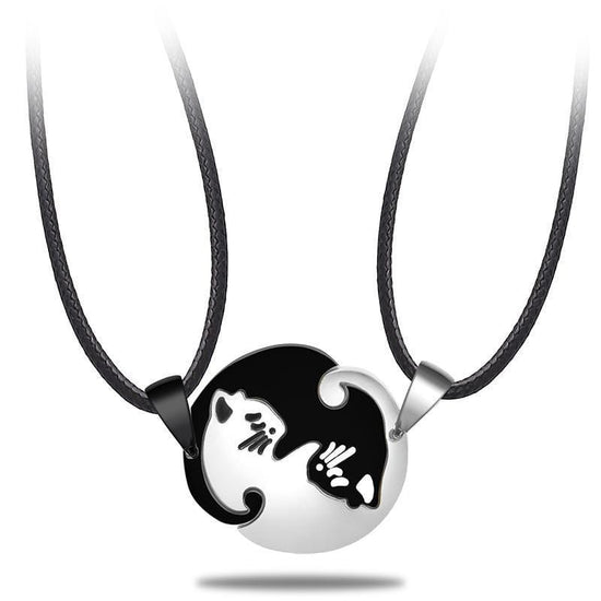 yin yang necklace set